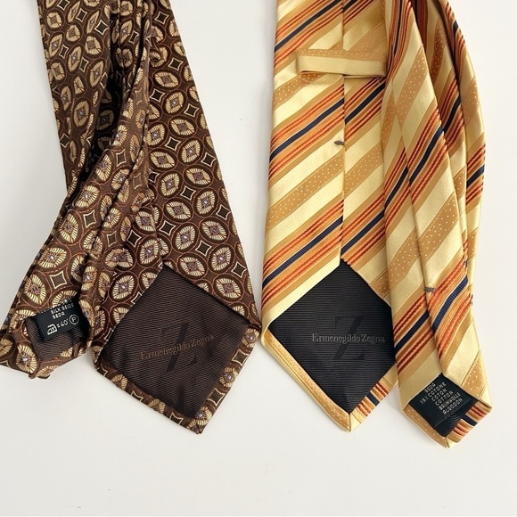 Lot of two Ermenegildo Zegna Ties - Picture 3 of 3